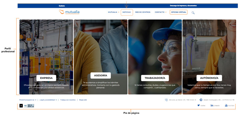 Portada web mutualia
