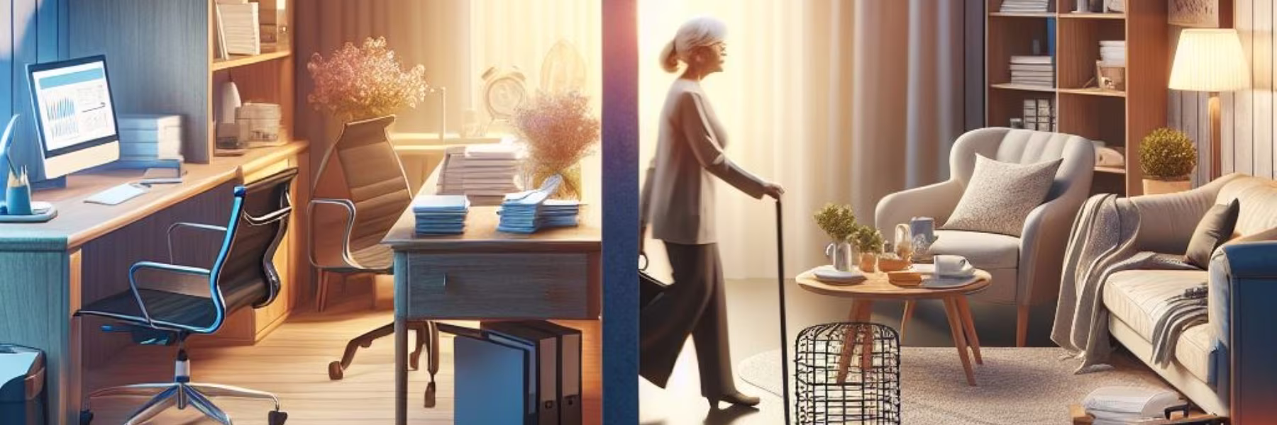 intersección entre la jubilación y el trabajo