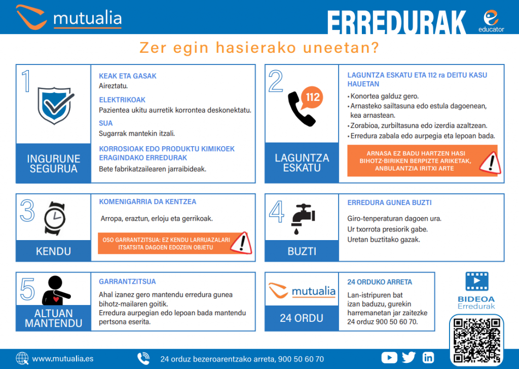 Zer diren erredurak eta nola jokatu halakorik izanez gero 