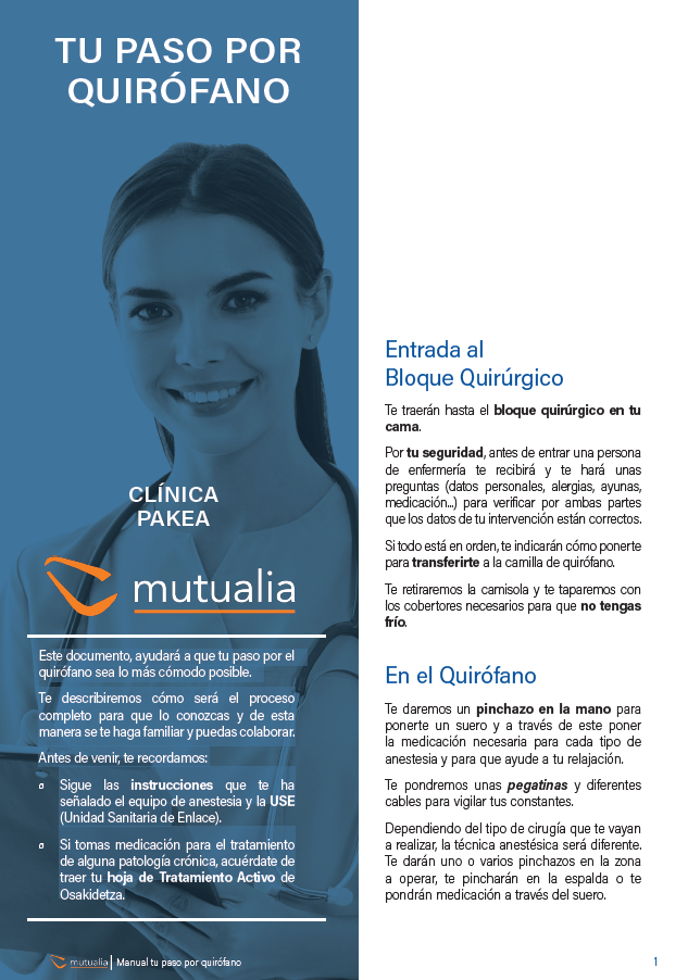 tu paso por quirofano Pakea
