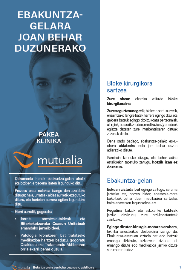 EBAKUNTZA GELA PAKEA